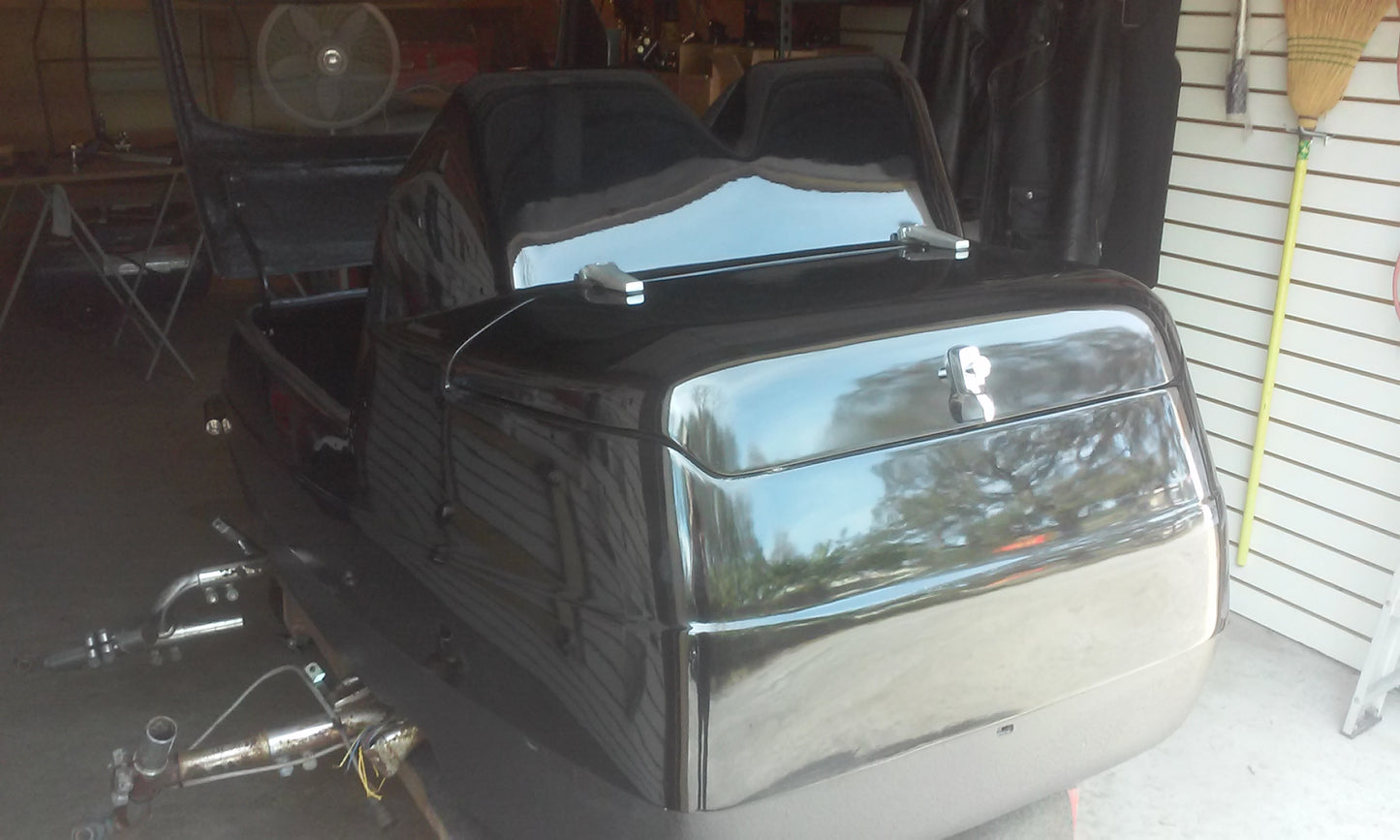 California Sidecar Friendship III Trunk Lock Chrome with finger pull