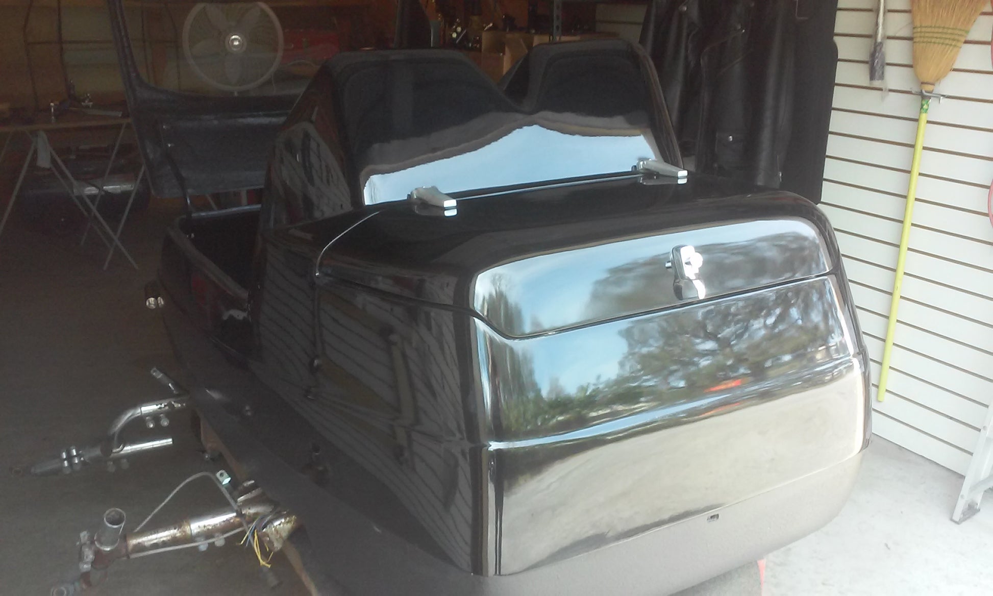 California Sidecar Friendship III Trunk Lock Chrome with finger pull