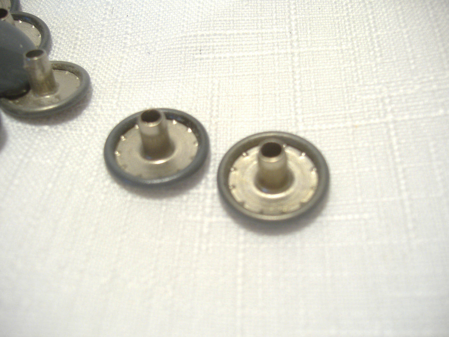Gray Stainless Steel Snap Fastener Buttons Tonneau Cover Qty 100 Pieces OEM NOS California Sidecar