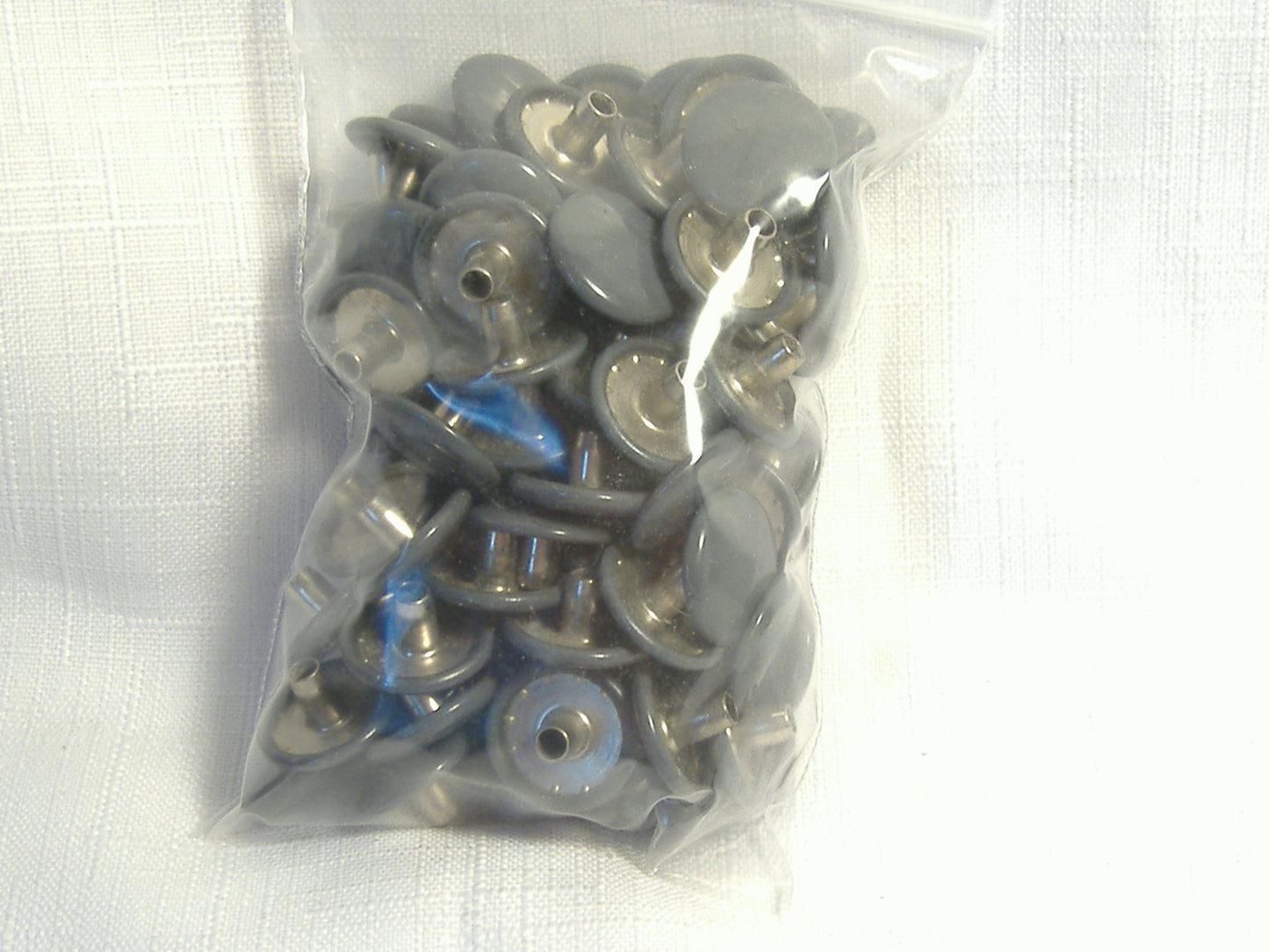 Gray Stainless Steel Snap Fastener Buttons Tonneau Cover Qty 100 Pieces OEM NOS California Sidecar
