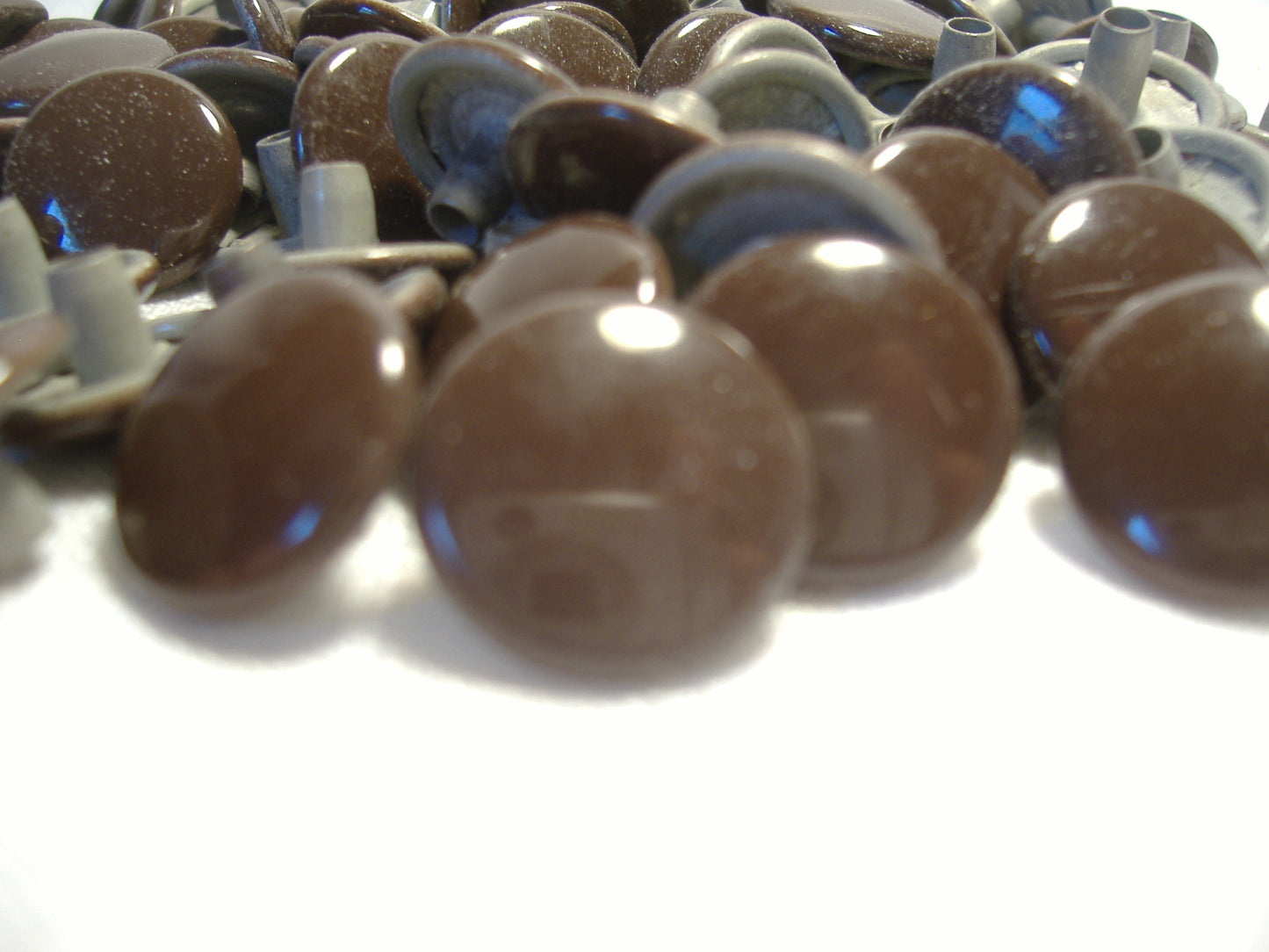 Brown Snap Fastener Buttons Tonneau Cover Qty 100 Pieces OEM NOS California Sidecar