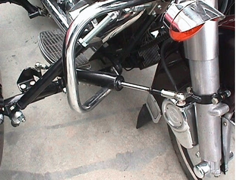 2-1/2" Sidecar Steering Damper Motorcycle Fork Clamp Mount for Harley-Davidson Touring Models