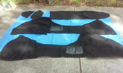 Black carpet kit for Companion GT California Sidecar. CSC part #GT-64