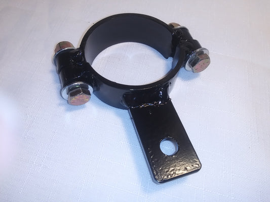 Fork clamp to attach steering damper to Harley Davidson touring models with 41mm forks.
