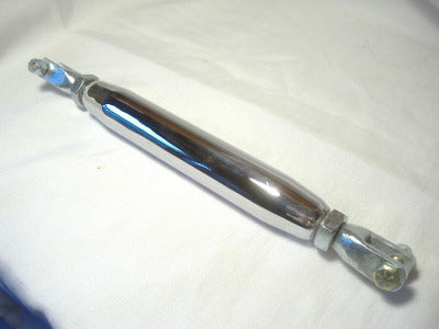 12 inch long straight strut chrome with clevis ends california sidecar