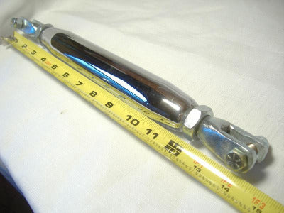 chrome 9 inch short straight strut with clevis ends california sidecar