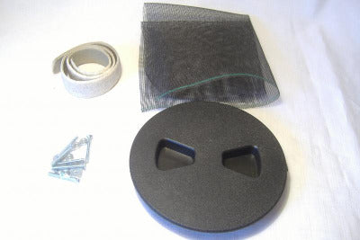 motorcycle sidecar 4 inch floor air vent kit black