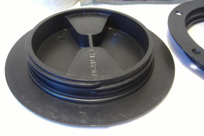 motorcycle sidecar 4 inch floor air vent kit cap black