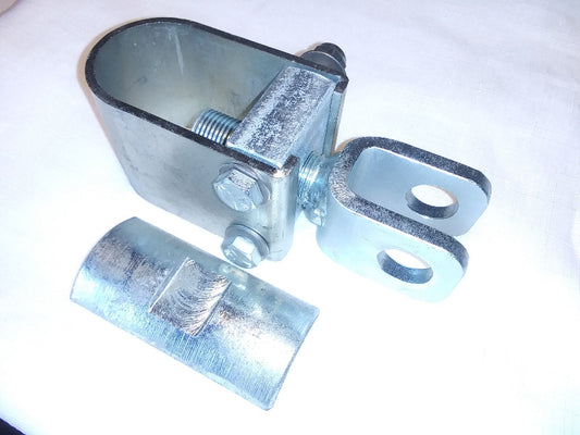1-1/2" motorcycle sidecar U-clamp frame clevis mount lower heim joint