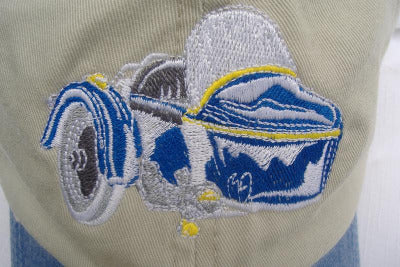 Embroidered Motorcycle Sidecar Hat