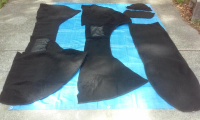 Black carpet kit for Companion GT California Sidecar. CSC part #GT-64