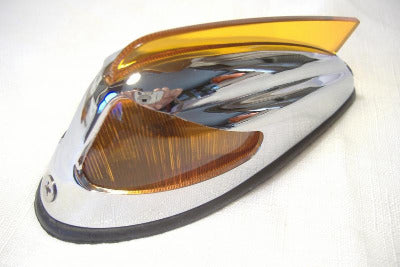 Motorcycle sidecar dender marker light amber