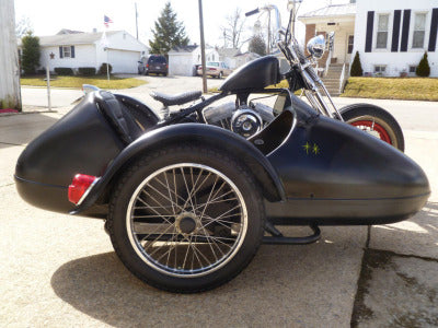 Spirit of America Eagle Sidecar Taillight on Harley Davidson Custom Evo
