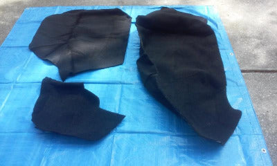 Black carpet kit for trunk of Friendship II SE California Sidecar