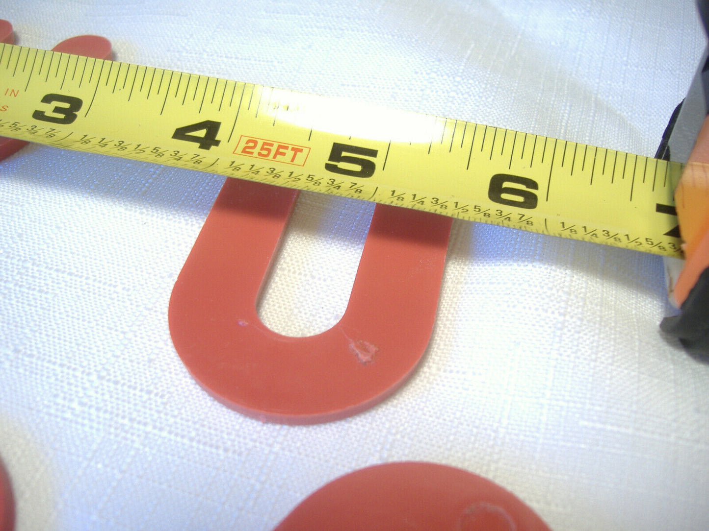 Plastic Shim Spacer 2" Long by 1-7/16" Wide Red Set of 5 Parts California Sidecar