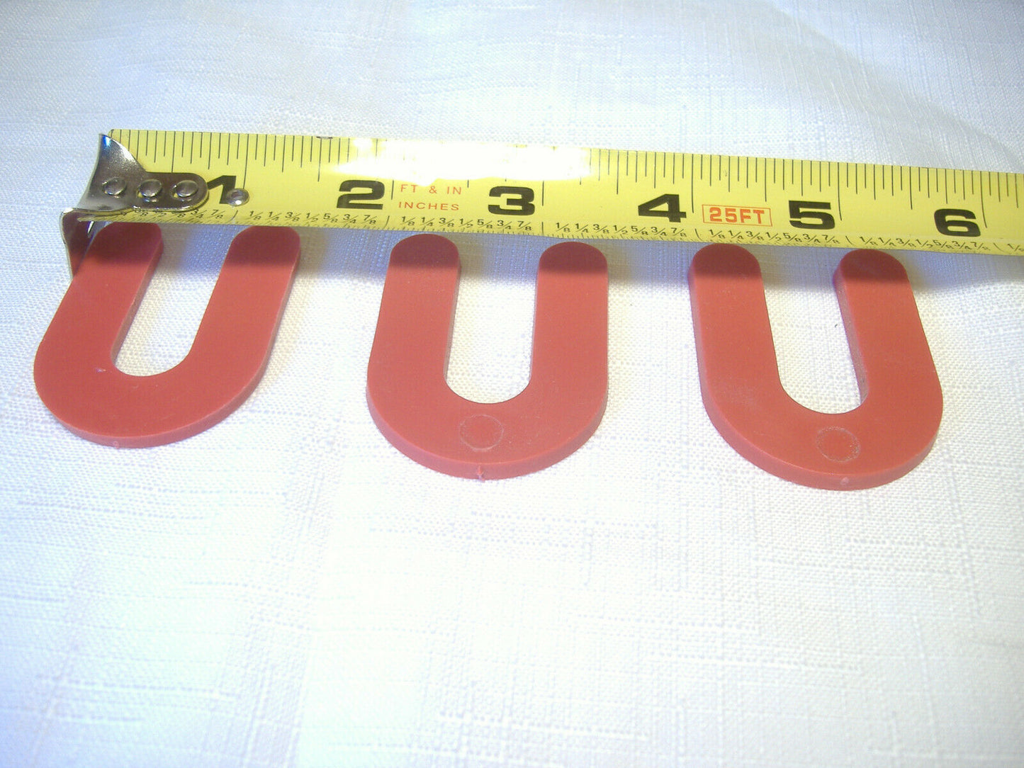 Plastic Shim Spacer 2" Long by 1-7/16" Wide Red Set of 5 Parts California Sidecar