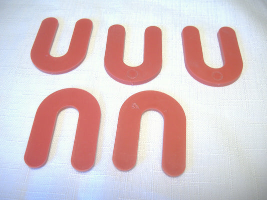 Plastic Shim Spacer 2" Long by 1-7/16" Wide Red Set of 5 Parts California Sidecar