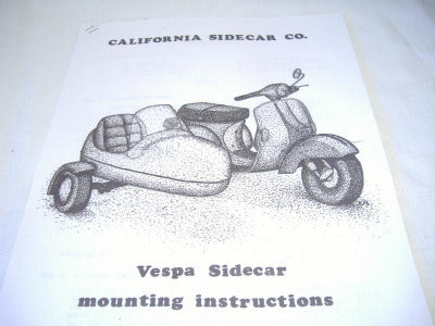 California Partner Sidecar Vespa manual 